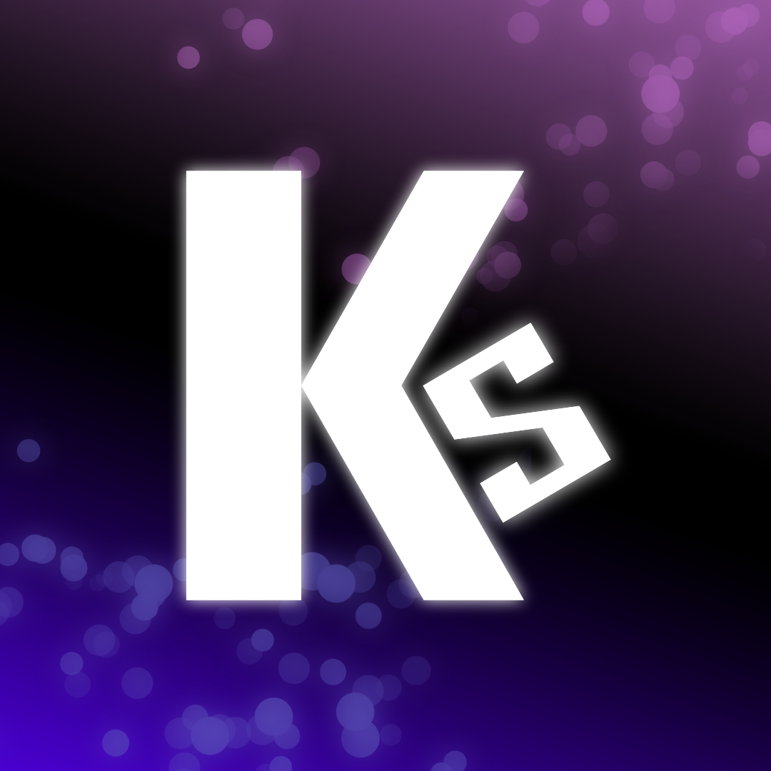 보라색 빛과 Kamel Studios 심볼